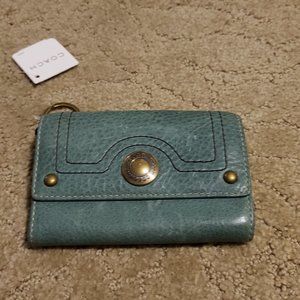 Vintage Nwt Coach Leather green wristlet